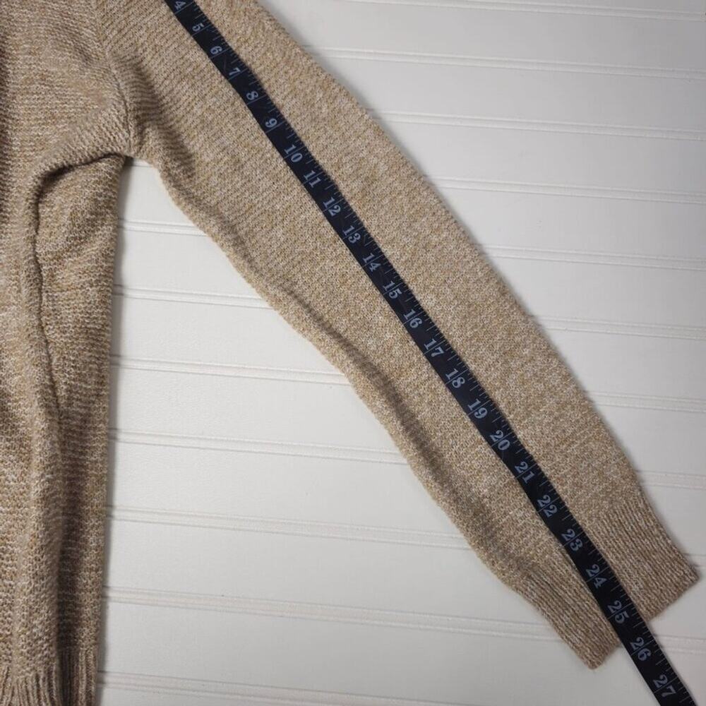 Beige Long Sleeve Knit Crew Neck Sweater Women's Size X-Large - Picture 15 of 15